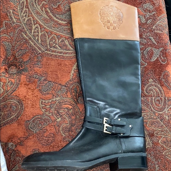 Black/Brown Vince Camuto Boots - Picture 1 of 4